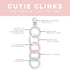 Ryan & Rose Cutie Clinks Attachable Teether Chew Toy for Babies (Precious)...