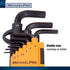 MichaelPro MP001048 Ball End Hex Key Set, 9pc Allen Wrench Set in Metric, Comes with a Convenient Storage Holder with Hook...