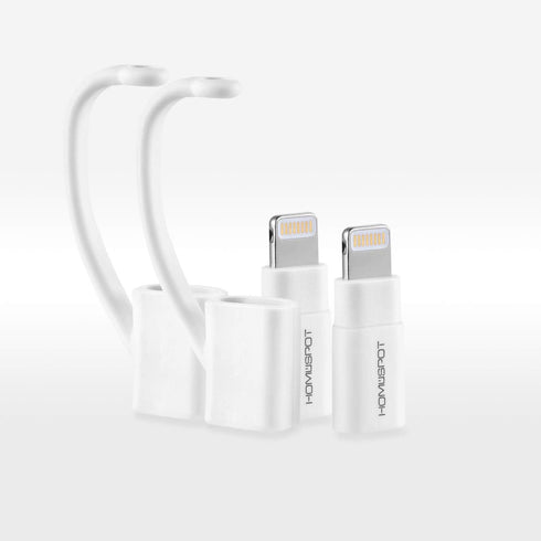 HomeSpot iPhone Charger, Micro USB to 8 pin Lightning Adapter Converter with Tether Keeper Sleeve, Apple MFi Certified for iPhone 8 7 7plus 6s 6Pl...