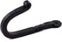 Renovators Supply Bathroom Hooks 3.5 in. Black Wrought Iron Wall Mount Hooks for Hanging Robe, Towel, Hat, Or Jewellery with Mounting Hardware Pac...