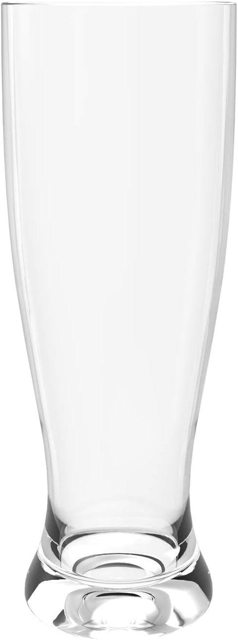 QG 25 oz Unbreakable BPA Free Plastic Pilsner Beer glass | Set of 4 Clear...