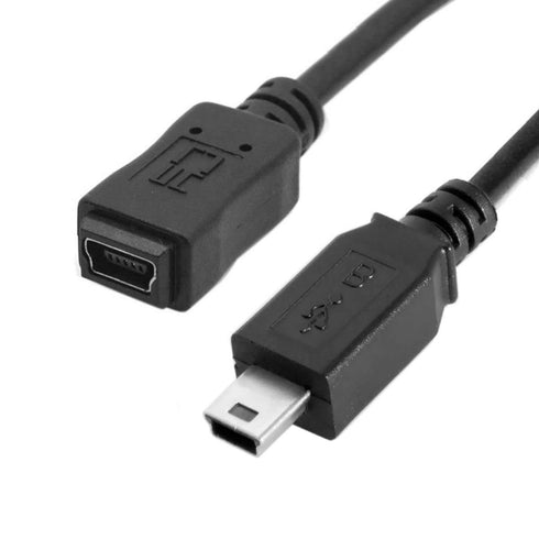 chenyang Mini USB Extension Cable, USB 2.0 Mini USB 5Pin Male to Female Power Charging Data Transfer Extension Cable for Dash Cam/GPS/Camera 4.92F...