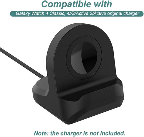 Charger Stand for Samsung Galaxy Watch 4/4 Classic/3/Active 2/Active, Silicone Charging Stand Dock Holder Non-Slip Base for Galaxy Watch 4/4 Class...