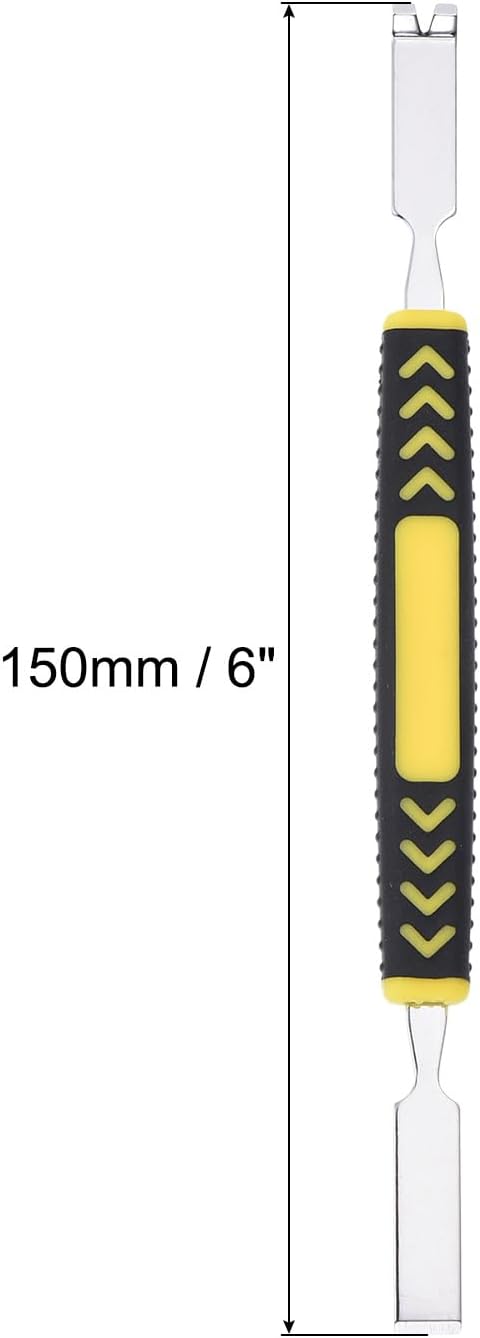 MECCANIXITY 3pcs Metal Crowbar Double Head Metal Spudger Pry Bar Opening Tools Non-Slip for Mobile Phone Electronic Disassembly Repair 6x0.3...