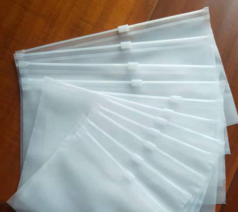 100pc Travel Storage Bags,Clothes Packaging Bags for Shipping,T-Shirt Bags,3mil Horizontal Packaging Bags with Vent Hole, Fast Resealable Poly Pla...