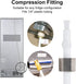 Refrigerator Water Line Kit, CGELE Ice Maker Water Line Kit with 1/4" OD 39.4ft Water Line Reverse Osmosis Quick Connect Fittings Push To Connect ...