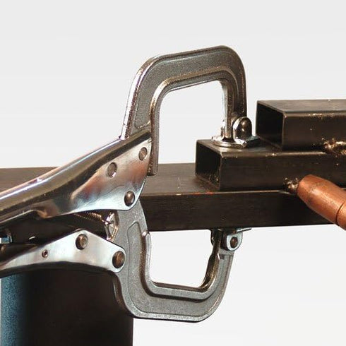 6" Locking C-Clamp, Swivel Pad, Max Clamping Capacity: 2? (50 mm), Throat Depth: 1-13/16? (46 mm), Vinyl Coated Quick Release Handle, PR6S, Strong...