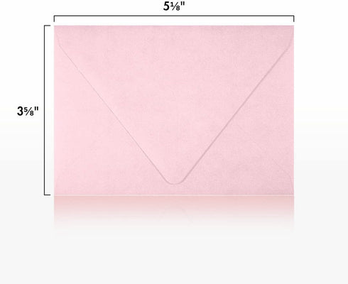 LUXPaper 4Bar A1 Contour Flap Invitation Envelopes | 3 5/8" x 5 1/8" | Candy Pink | 80lb. Text | 50 Qty...