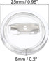 PATIKIL 0.98inch Acrylic Button Pin Badge, 20 Set Round Pin Blank Buttons Badges Kit for Craft Supplies, DIY Badges, Clear...