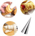 10 Pack Large Cream Horn Forms 5-inch, Non-stick Cream Horns Pastry Mould Croissant Baking Forms for Baking Croissants Bead, Chocolate Croissant, ...