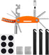 Bike Multi Tool Kit Carbon Steel 20 in 1 Repair Tool Portable Collapsible Mountain Bike Repair Tool Kit Bicycle Essentials with Bicycle Puncture R...