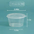 50Pcs/lot 1/1.5 Ounce Small Plastic Disposable Sauce Cups Food Storage Containers Clear Transparent Package Boxes + Lids (1.5 ounce)...