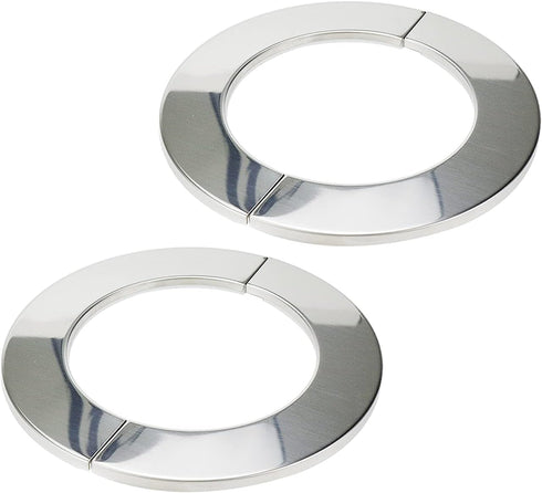 Wall Split Flange, Stainless Steel Round Escutcheon Plate for 3.58"/91mm Diameter Pipe, Pack of 2...