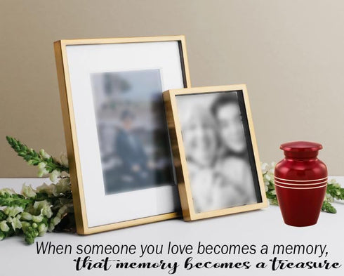 Immortal-Memories Serenity Keepsake Urn for Ashes - Miniature Urns - Mini Jar - Pet Urn -Token Urn with Velvet Bag (Red)...