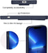LAUDTEC Silicone Kickstand Case Compatible with iPhone 13 Pro Max case Vertical and Horizontal Stand Hand Strap Metal Kickstand, Flexible Soft Liq...