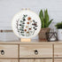 Embroidery Kit for Beginners 3 Pack, DIY Craft Embroidery Kit with Embroidery Thread Imitation Bamboo Embroidery Hoop Embroidery Needles, Floral P...