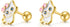 Cat Earring Screw Back Earrings Shypoallergenic Sterling Silver 18K Gold Plated Ideal Gift...