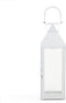 Zings & Thingz Manhattan Hanging Cable Candle Holder Lantern, Decorative Light Home Decor, 15" Tall, White...