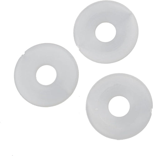 20PCS Glass Shower Door Handle Towel Bar Standoff Cover Assembly Replacement Transparent Plastic Screw Flat Washer Gasket for Glass Door Decorativ...