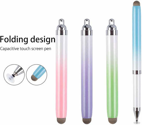 Stylus Pen for Touchscreen(4 PCS), 2-in-1 High Precision and Sensitivity Capacitive Stylus Pen for Apple iPad iPhone Tablets Samsung Galaxy All To...