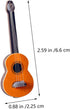 Toyvian 2Pcs Miniature Guitar Dollhouse Mini Musical Instrument Wood Bass Guitar Model Ornament for Fairy Garden Accessories Kids Play Toys Birthd...