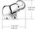 Elephant Jewelry 925 Sterling Silver Lucky Elephant Stud Earrings, Elephant Family Necklace for Women...