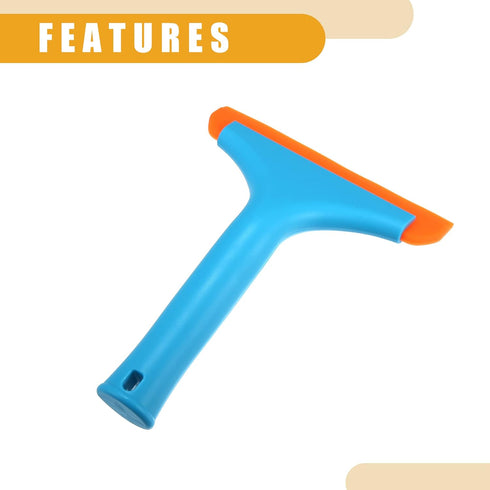 2 Pcs Universal Window Mirror Car Windshield Squeegee - Car Water Blade Water Wiper Shower Squeegee - Silicone Blue...