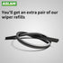 Windshield Wipers, ASLAM Type-G 18"+18" Wiper Blades: All-Season Blade for Original Equipment Replacement and Refills Replaceable, Double Service ...