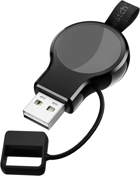 LVFAN Charger for Apple Watch, Portable iWatch Charger USB Wireless Charger Fast Charging Magnetic Cordless Car Travel Charger for Apple Watch Ser...