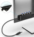 4-Port USB 3.0 Portable Desk Hub,Fixable USB Data Hub 3.0 with 3.3ft/100CM Cable for MacBook, Mac Pro/Mini, iMac, XPS, Surface Pro, Notebook PC, U...