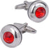 Mens classic cufflinks business wedding shirts gifts (red)...