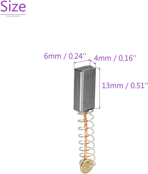 DMiotech 10 Pack 13mmx6mmx4mm Carbon Brushes for Electric Motor...