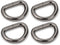 CRAFTMEMORE D-Ring Findings 5/8, 3/4 & 1 Inch Metal Non Welded D Rings for Belts Bags Lanyard Leathercraft Avail 4 Colors (3/4" x 20 Pack, Gunmeta...