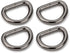 CRAFTMEMORE D-Ring Findings 5/8, 3/4 & 1 Inch Metal Non Welded D Rings for Belts Bags Lanyard Leathercraft Avail 4 Colors (3/4" x 20 Pack, Gunmeta...