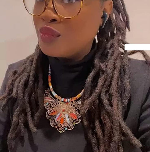 Stylish and Exquisite African fashion Jewelry Sets for Women - boho jewelry necklaces and Earring Sets for women with Simple Design, Perfect for A...