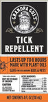 Grandpa Gus's Natural Tick Repellent Spray, Up to 8 Hours Time-Release Plant-Based Actives, Non-Greasy, No Stains, No DEET, 4 oz (Pack of 2)...
