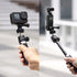 Extension Pole Tripod, Mini Selfie Stick Tripod Stand Handle Grip for Webcam iPhone Samsung Smartphone Gopro DJI Pocket Canon Sony Cameras Vloggin...
