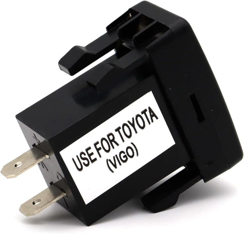 Quick Charger 3.0 Car Power Socket for Toyota VIGO, AWADUO 2.4A USB Car Power Port Socket Adapter with QC USB Socket for iPad/Samsung/Huawei, or O...