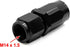 X AUTOHAUX 4pcs Black Aluminum Alloy 6AN Straight Swivel Car Fuel Oil Hose End Fitting...