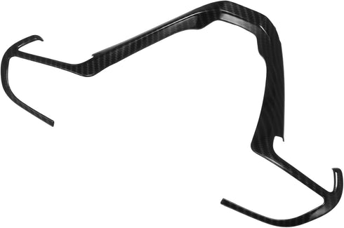 X AUTOHAUX ABS Plastic Carbon Fiber Pattern Black Interior Steering Wheel Cover Trim for Jeep Cherokee KL Grand Cherokee 2014-2020 Inner Decoratio...