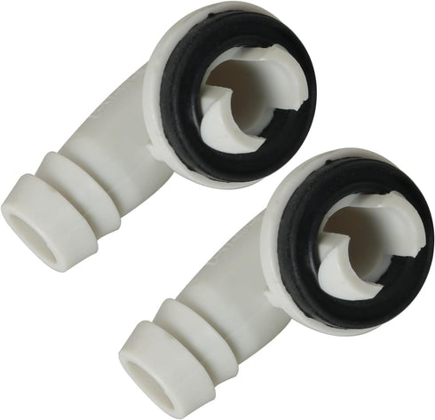 2pcs 15mm Air Conditioner Drain Hose Connector Conduct Condensate Plug Teeth Seal Elbow Fitting for Window AC Unit Mini Split Frigidaire...