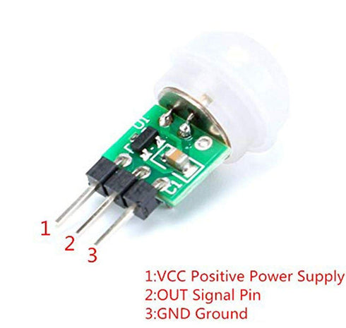 5PACK IR Human Sensor AM312 Mini Detector Module HC-SR312 Pyroelectric Infrared PIR Motion Automatic Detector DC 2.7 to 12V for Arduino 2 A1U2 wit...