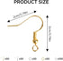 300PCS 925 Sterling Silver Earring Hooks, Gold Earring Hooks, Stainless Steel Ear Wires Fish Hook, Hypoallergenic Earring Making kit with Clear Si...