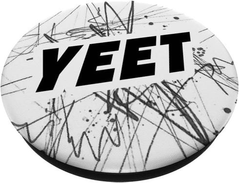 Yeet Meme Black and White Abstract Pattern Boys PopSockets PopGrip: Swappable Grip for Phones & Tablets PopSockets Adhesive PopGrip...