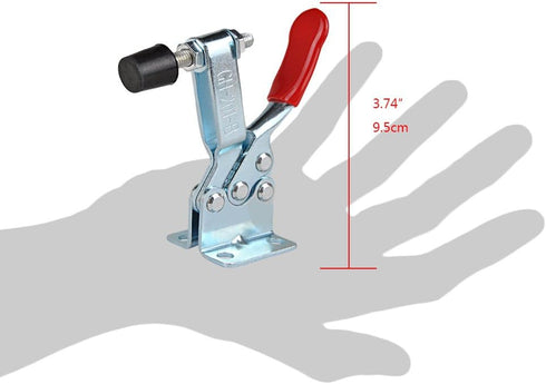 E-TING Hand Tool 201B Toggle Clamp 198Lbs Antislip Red Horizontal Clamp 201-B Quick Release Tool (2Pcs)...
