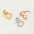 925 Sterling Silver Double Bail Clasps 14.5mm Twister Clasps Connector for Bracelet Necklace DIY Jewelry Making Accessories (Platinum Color)...