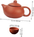 1 Set Purple Clay Teapot Set Travel Set Chinese Tea Set Chinese Tea Cup Set Teapot and Cup Set Delicate Tea Service Set Portable Teapot Kit Grace ...