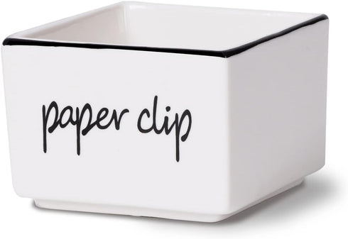 ONTUBE Farmhouse Paper Clip Holders Dispenser Organizer for Desk 3-Inch White...