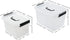 Plastic Bin with Lid, Mixed Size Latching Storage Box, 2 Packs, 6 Quart & 12 Quart...