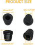 18PCS Black Brake Dust Cover, Rubber Dust Stem Cover, Grease Fitting Caps, Brake Caliper Bleeder Cap, Brake Bleeder Screw Cap, Rubber Dust Cover f...